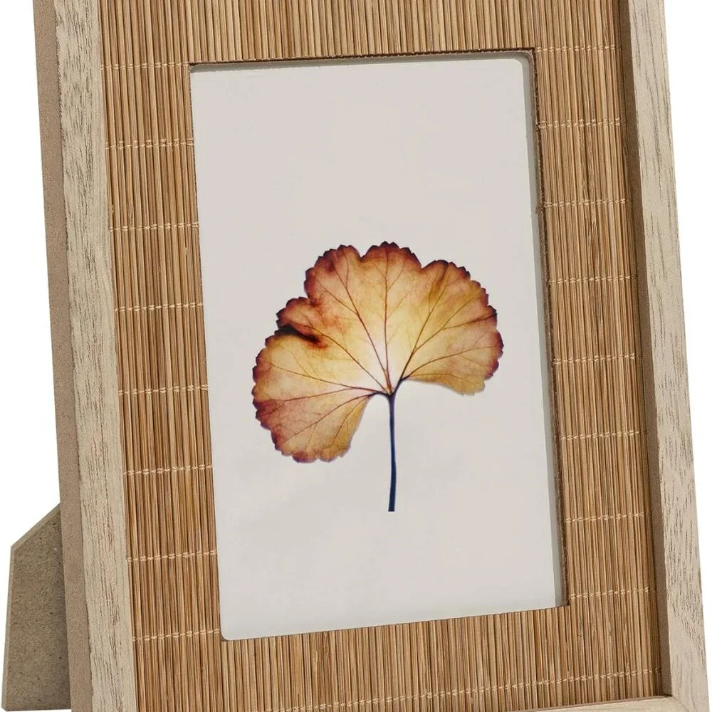 Sonefreiy 4x6 Inch Natural Bamboo Picture Frame/NIB